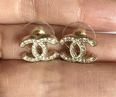 vintage chanel cc earrings price.